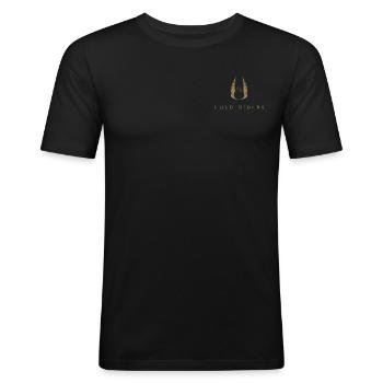 LOGO FOND TRANSPARENT SANS WE ARE ONE - T-shirt près du corps Homme - noir - Devant - Nik (191cm)