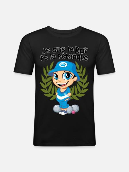 King of bowls - Men's Slim Fit T-Shirt - black