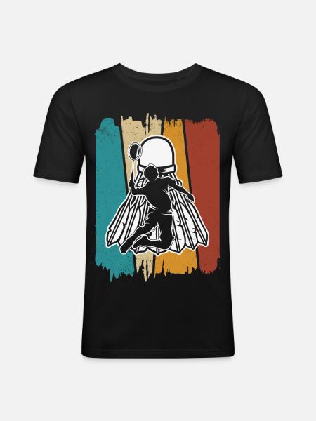 Badminton - T-shirt près du corps Homme - noir