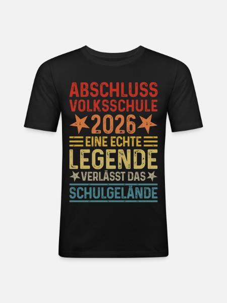 Graduation 2026 elementary school - Men's Slim Fit T-Shirt - black