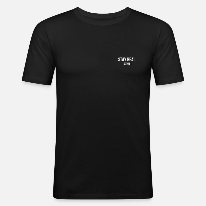 VAR FÖLJANDE FASTIGHET - Slim Fit T-shirt herr - svart