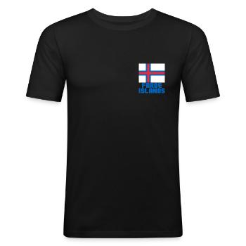 Faroe Islands - Men's Slim Fit T-Shirt - black - Front - Nik (191cm)