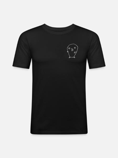 Enton Duck Anime Manga - Men's Slim Fit T-Shirt - black