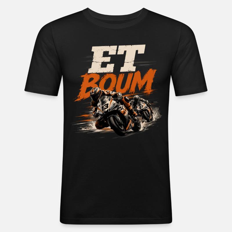 UND ZACK - Männer Slim Fit T-Shirt - Schwarz