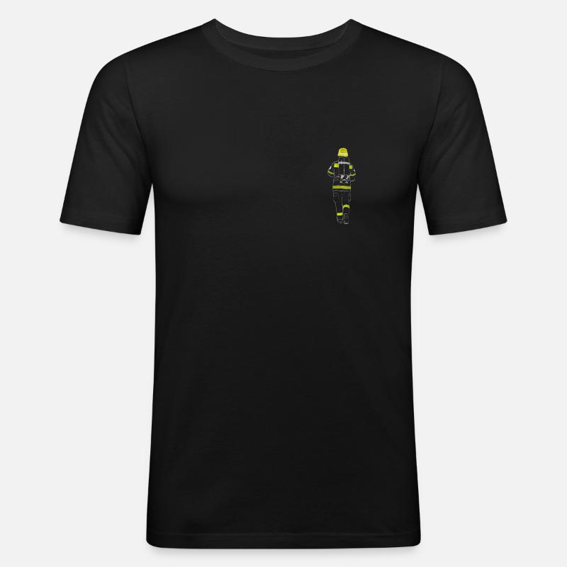 Atemschutzgeräteträger - Männer Slim Fit T-Shirt - Schwarz