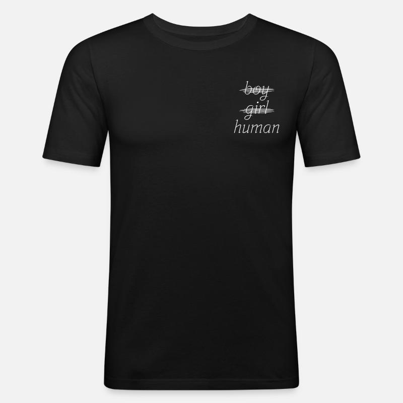 Non-binary - Men's Slim Fit T-Shirt - black