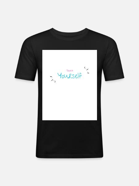 Inspirational Design Personal Empowerment - Men's Slim Fit T-Shirt - black