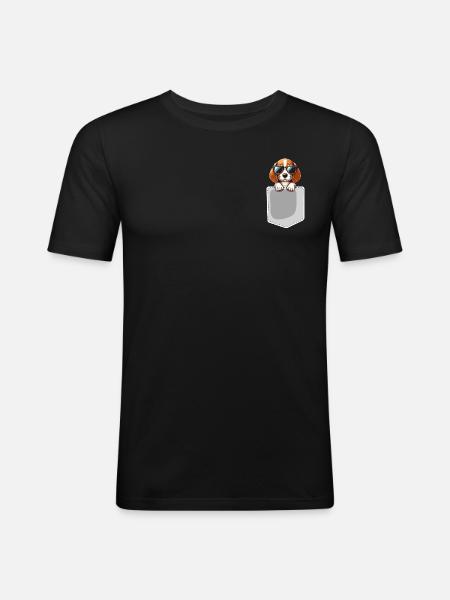 Pocket Beacles - Men's Slim Fit T-Shirt - black