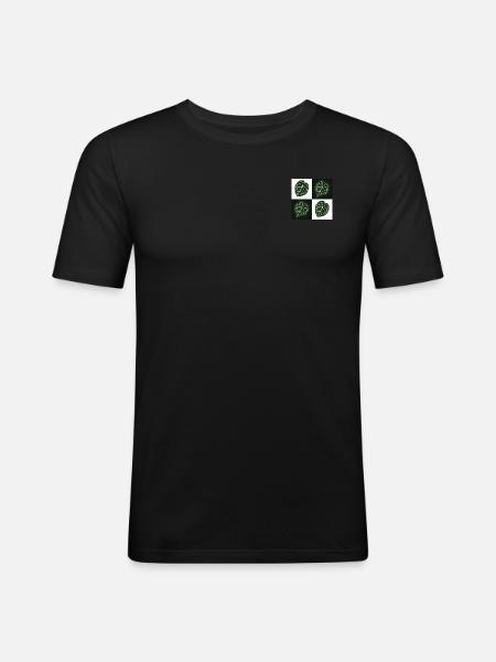 Anthurium Clarinervium - Men's Slim Fit T-Shirt - black