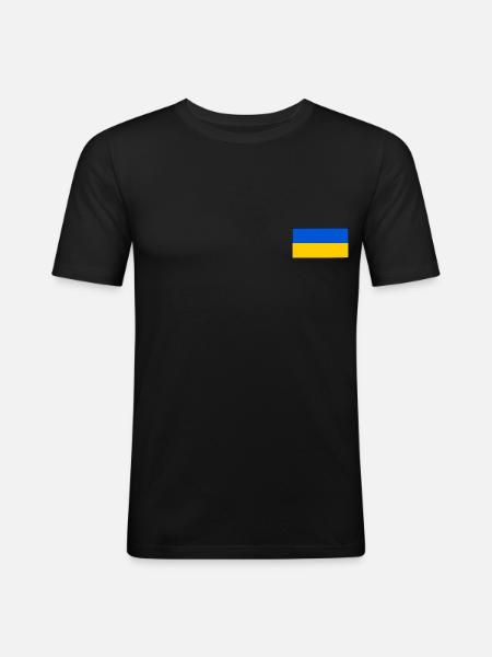 Ukraine - Men's Slim Fit T-Shirt - black