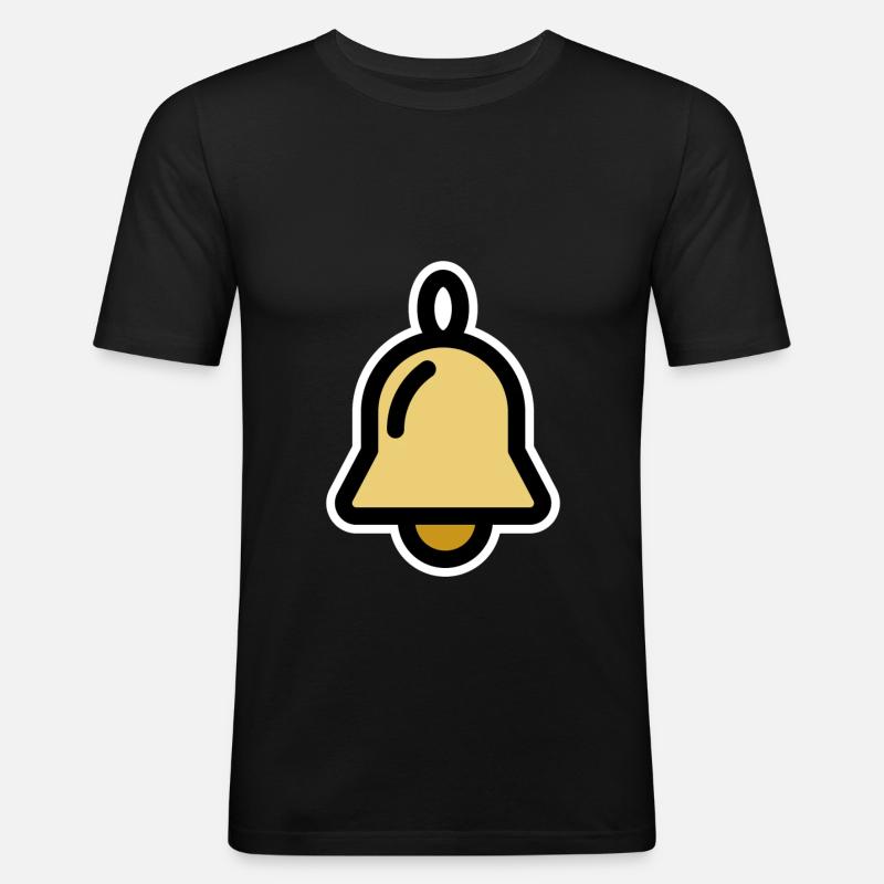 Weihnachtsglocke, Glocke, Glöckchen, Deko - Männer Slim Fit T-Shirt - Schwarz