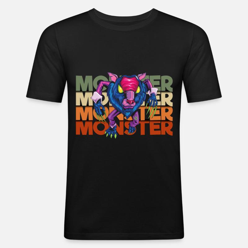 Süß Bunt Große Schwester - Männer Slim Fit T-Shirt - Schwarz