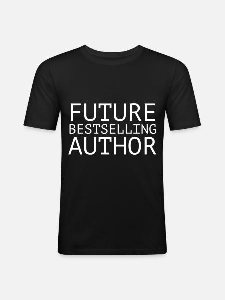 Future Bestselling Author - Men's Slim Fit T-Shirt - black