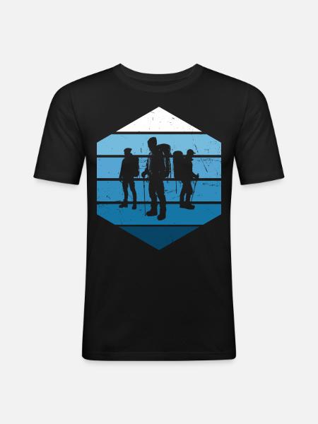 Climbing Boulder Men's Climber Climber - Men's Slim Fit T-Shirt - black