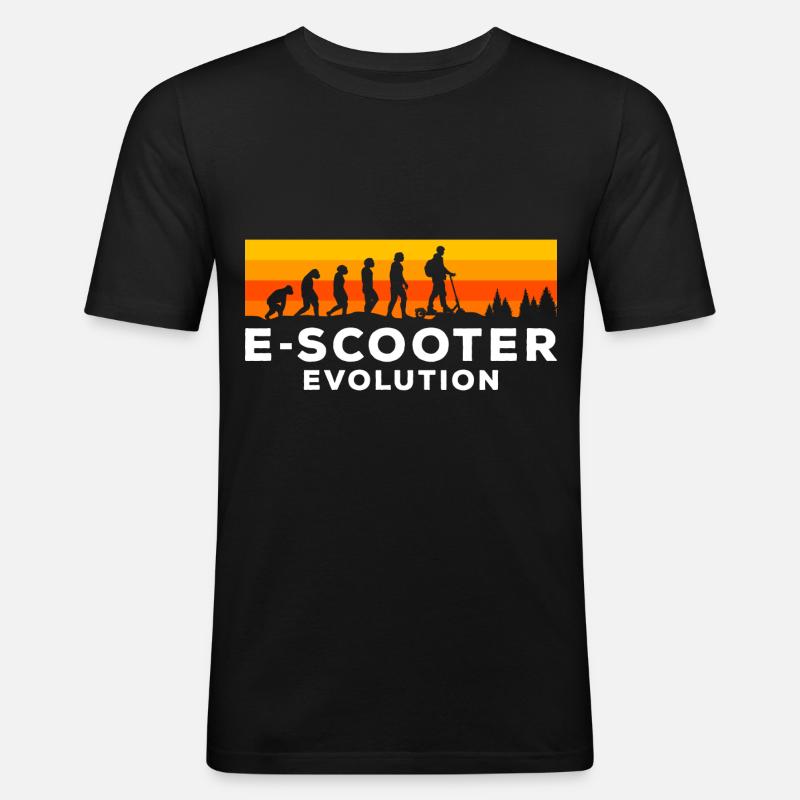 Roller Speed Motor - Männer Slim Fit T-Shirt - Schwarz