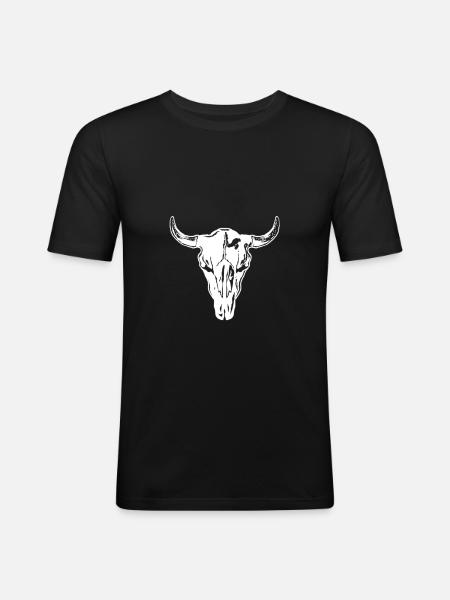 Wild west logo - Men's Slim Fit T-Shirt - black