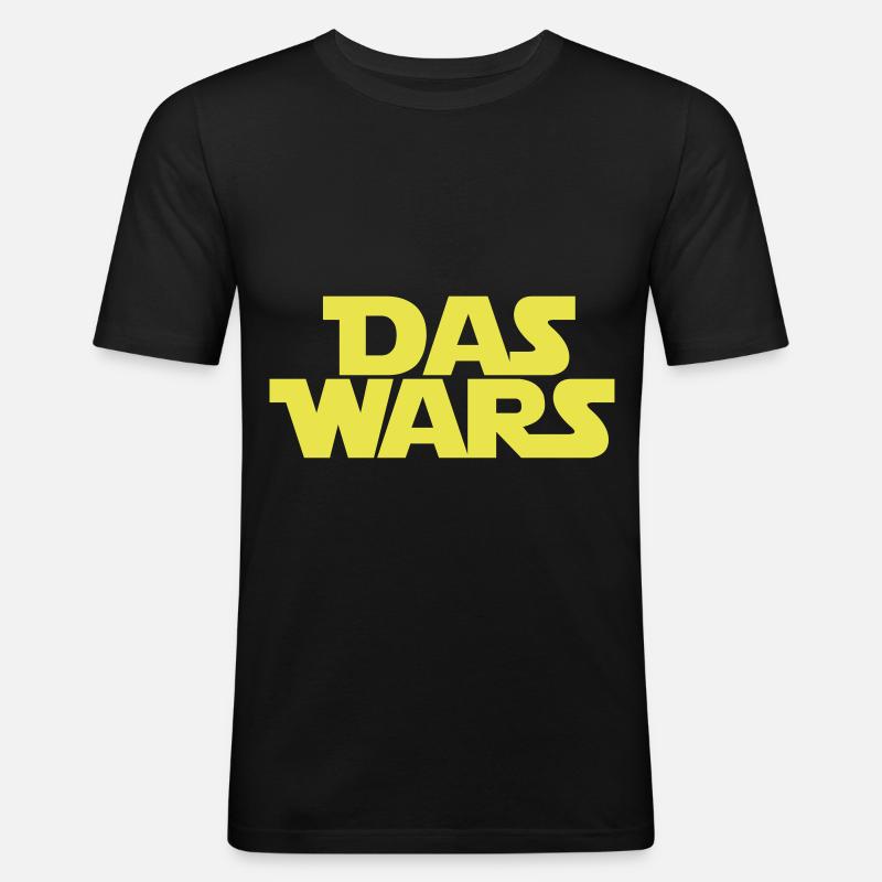 das wars Sci-Fi - Männer Slim Fit T-Shirt - Schwarz