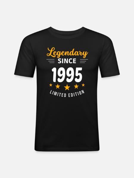 Legendary since 1995 - Men's Slim Fit T-Shirt - black