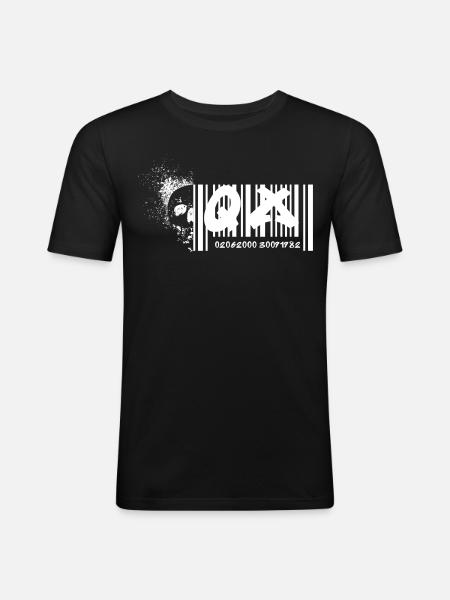 QuadriX (QX) - T-shirt près du corps Homme - noir