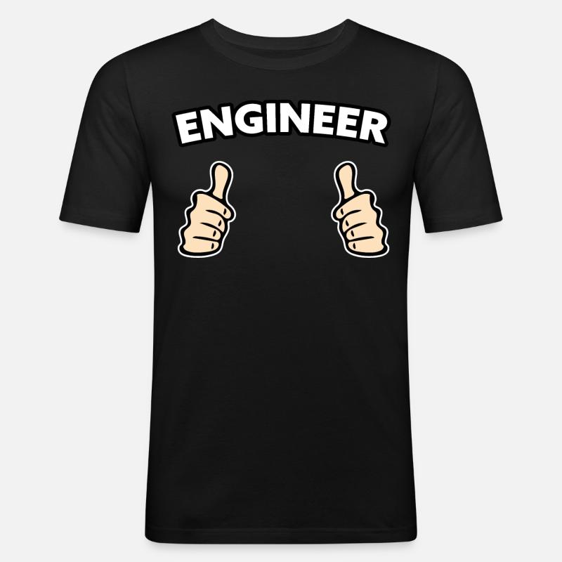 Engineer Profession Gift Idea - Men's Slim Fit T-Shirt - black