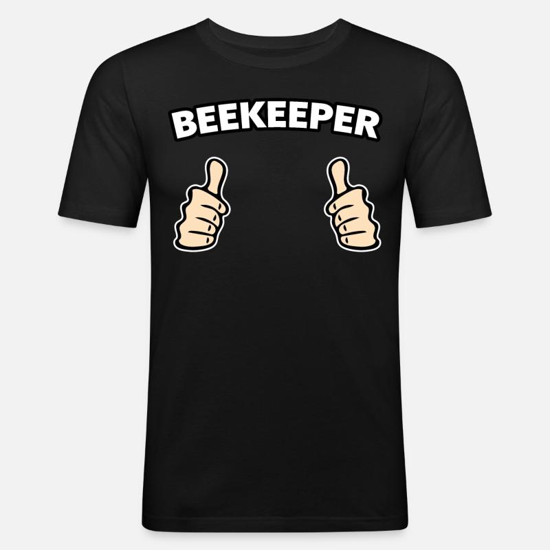 Beekeeper profession gift idea - Men's Slim Fit T-Shirt - black
