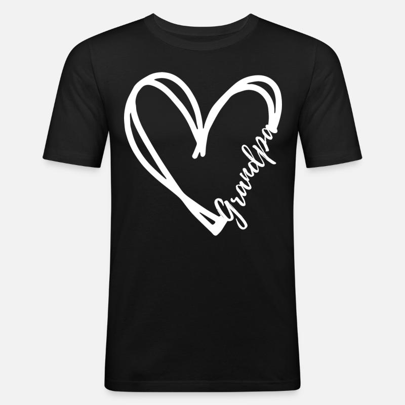 Opa - Männer Slim Fit T-Shirt - Schwarz