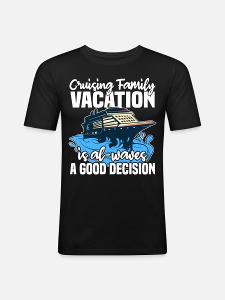 Cruise Holidays - Men's Slim Fit T-Shirt - black