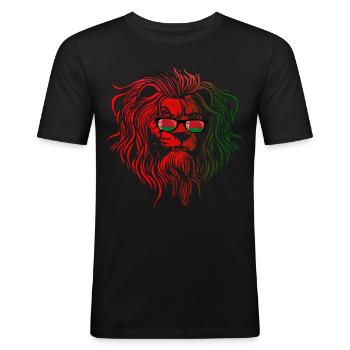 Belarus - Men's Slim Fit T-Shirt - black - Front - Nik (191cm)