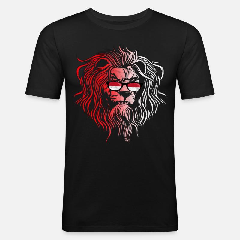 Monaco - Männer Slim Fit T-Shirt - Schwarz