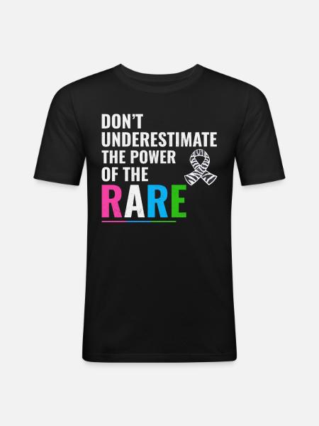 Rare Disease Awareness - Men's Slim Fit T-Shirt - black