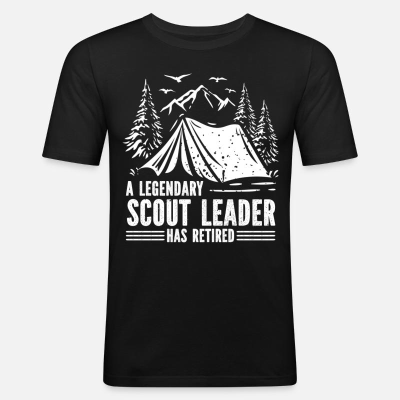 Pfadfinderleiter | Pfadfinder Scouting Geschenk - Männer Slim Fit T-Shirt - Schwarz