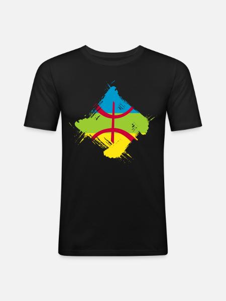 Amazigh - Men's Slim Fit T-Shirt - black