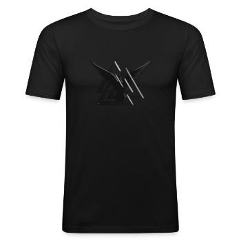 Viking symbol - Men's Slim Fit T-Shirt - black - Front - Nik (191cm)
