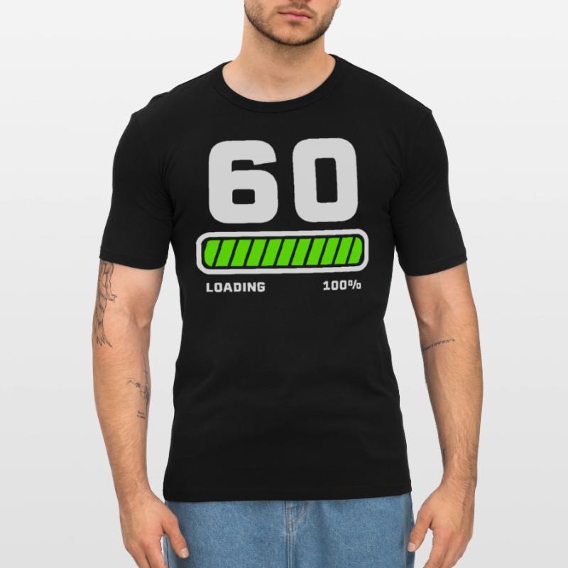 60th Birthday Loading Loading Beam Men's Slim Fit T-Shirt