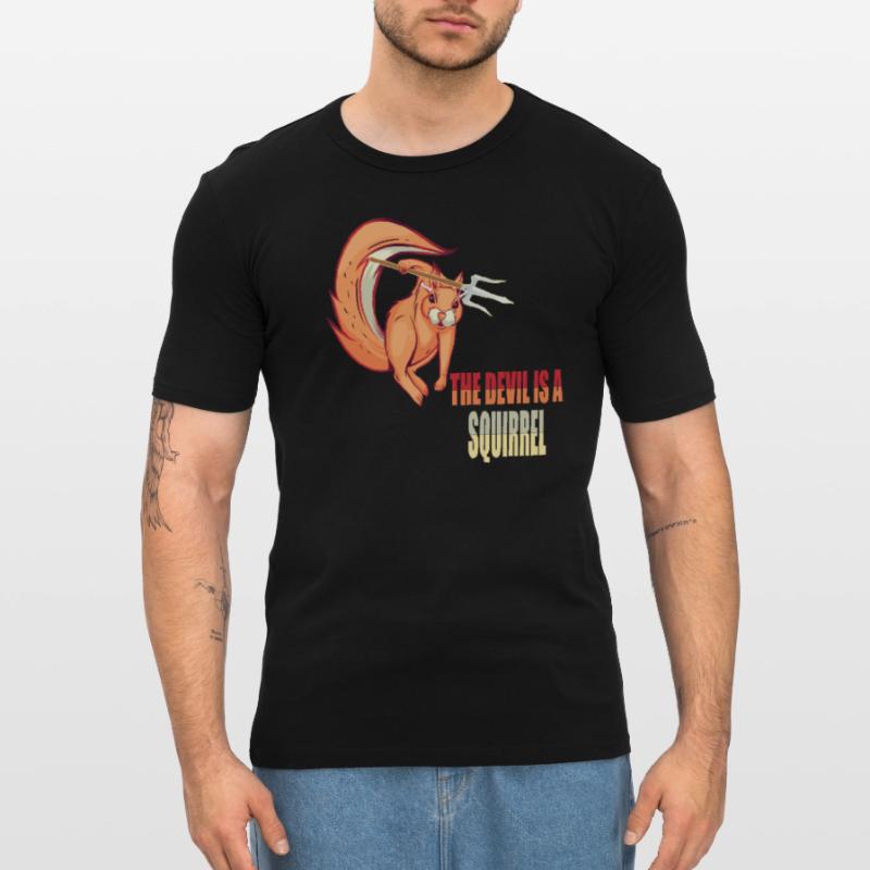 Der Teufel ist ein Eichhörnchen, Devil Squirrel Männer Slim Fit T-Shirt