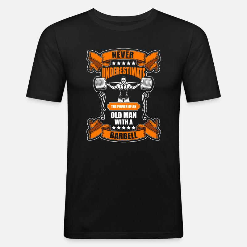 Training Bodybuilder - Männer Slim Fit T-Shirt - Schwarz