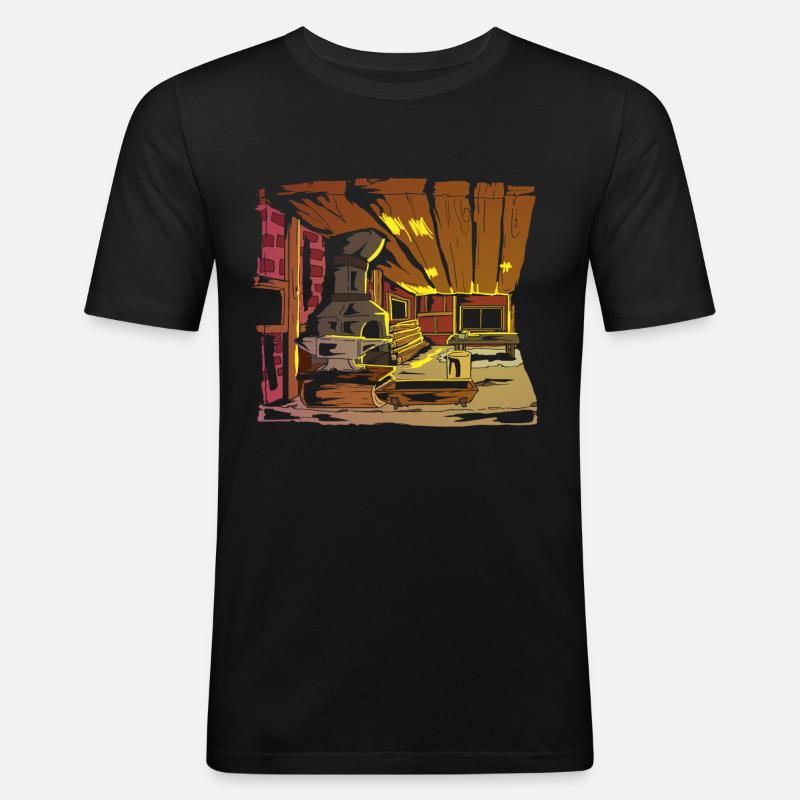 Blacksmith Blacksmith Handmade Forge Forge - Men's Slim Fit T-Shirt - black