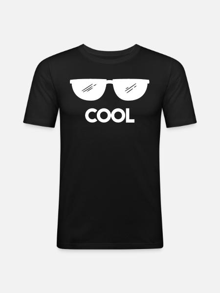 Cool Sunglasses - Men's Slim Fit T-Shirt - black