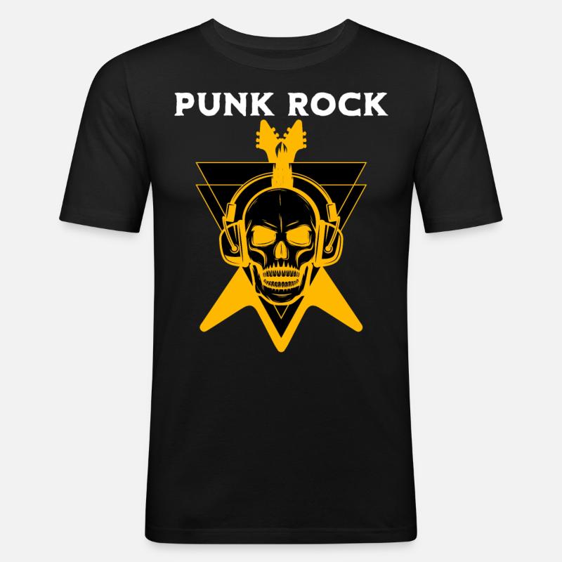 Punk Rock Punks - Männer Slim Fit T-Shirt - Schwarz