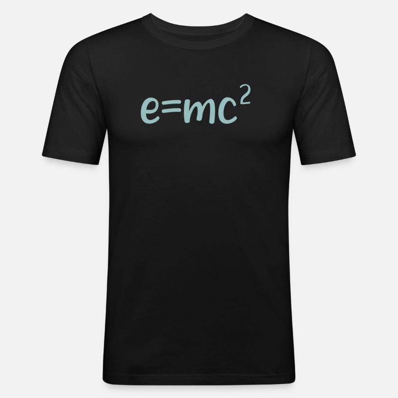 e mc - Männer Slim Fit T-Shirt - Schwarz