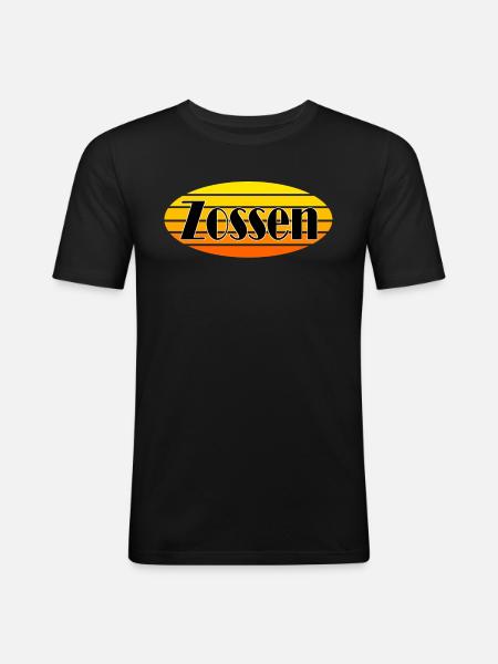 Zossen - Männer Slim Fit T-Shirt - Schwarz