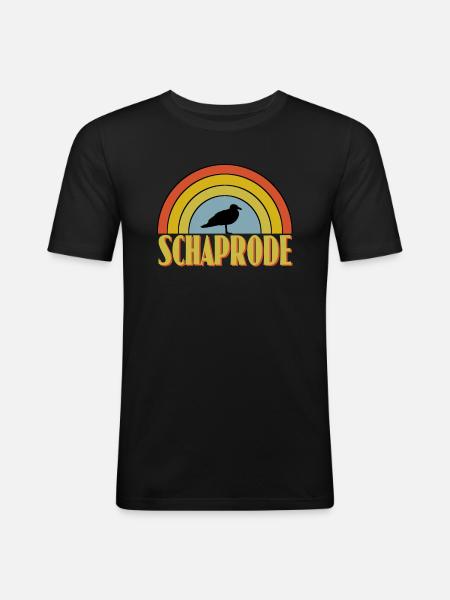 Schaprode - Männer Slim Fit T-Shirt - Schwarz