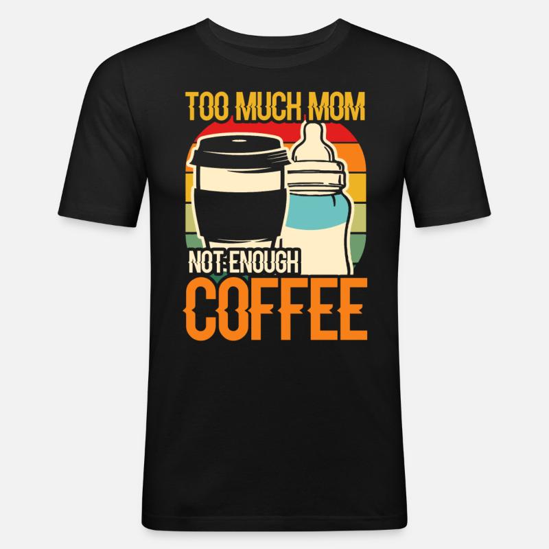 Mutter Beruf Geburt Kind - Männer Slim Fit T-Shirt - Schwarz