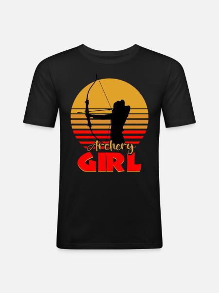 Archer Archery - Men's Slim Fit T-Shirt - black