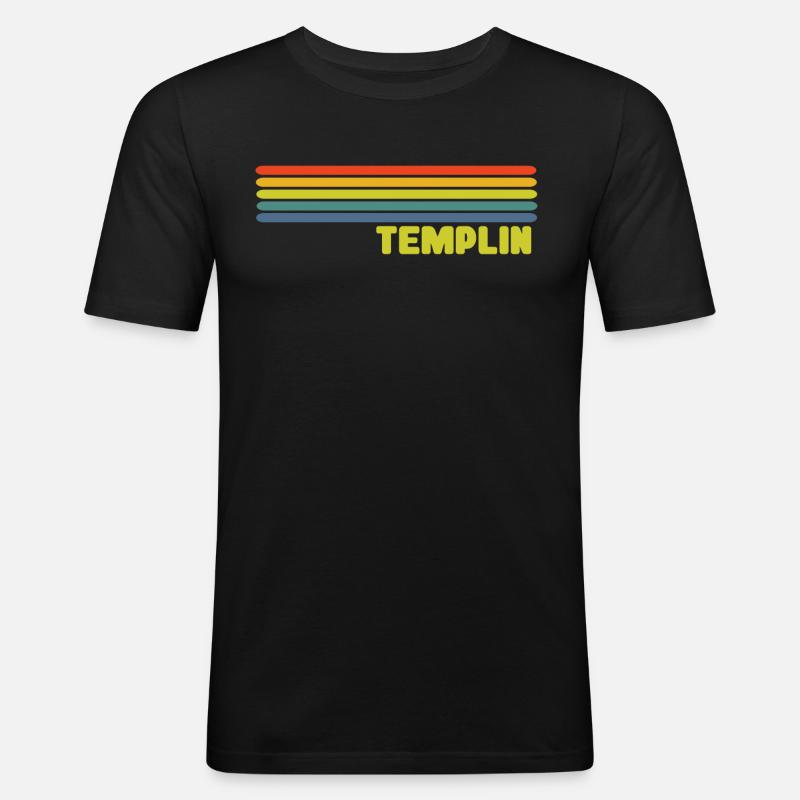 Templin - Männer Slim Fit T-Shirt - Schwarz