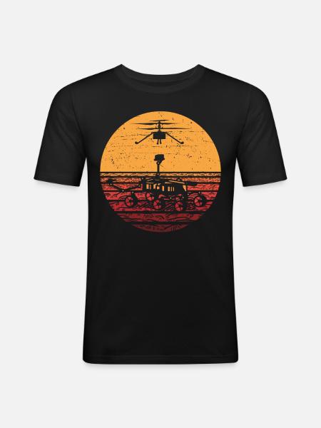 Research Astronomer Star Galaxy - Men's Slim Fit T-Shirt - black