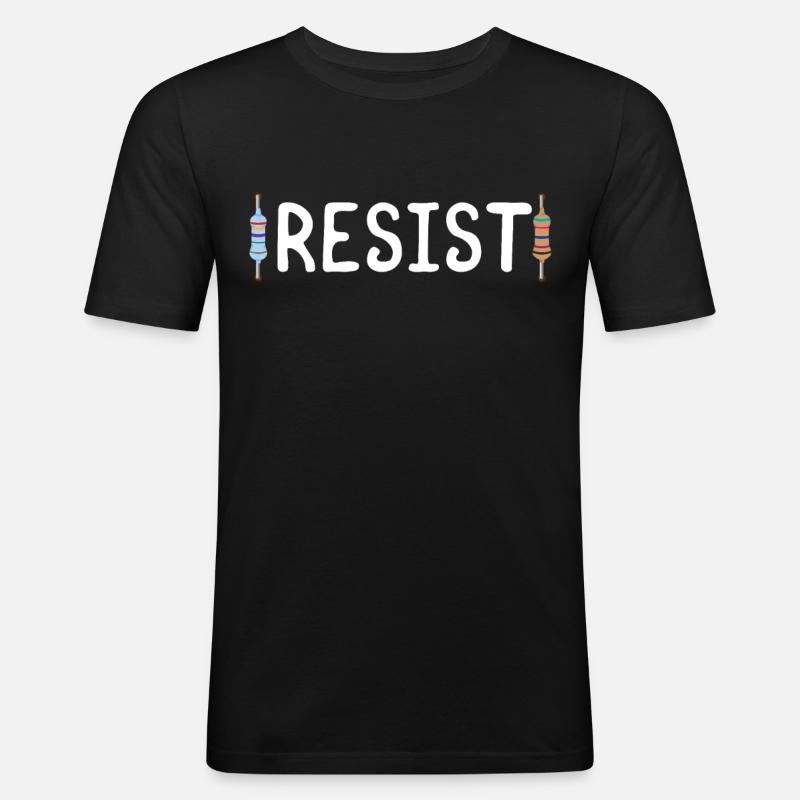 Physics Symbol Science Nerd - Men's Slim Fit T-Shirt - black