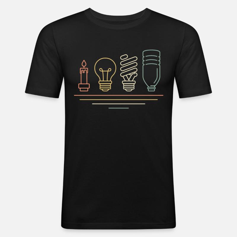 Student of Electrical Engineering, - Men's Slim Fit T-Shirt - black