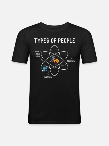 Lovers of science - Men's Slim Fit T-Shirt - black