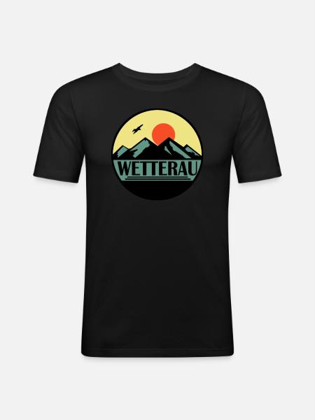 Wetterau - Männer Slim Fit T-Shirt - Schwarz